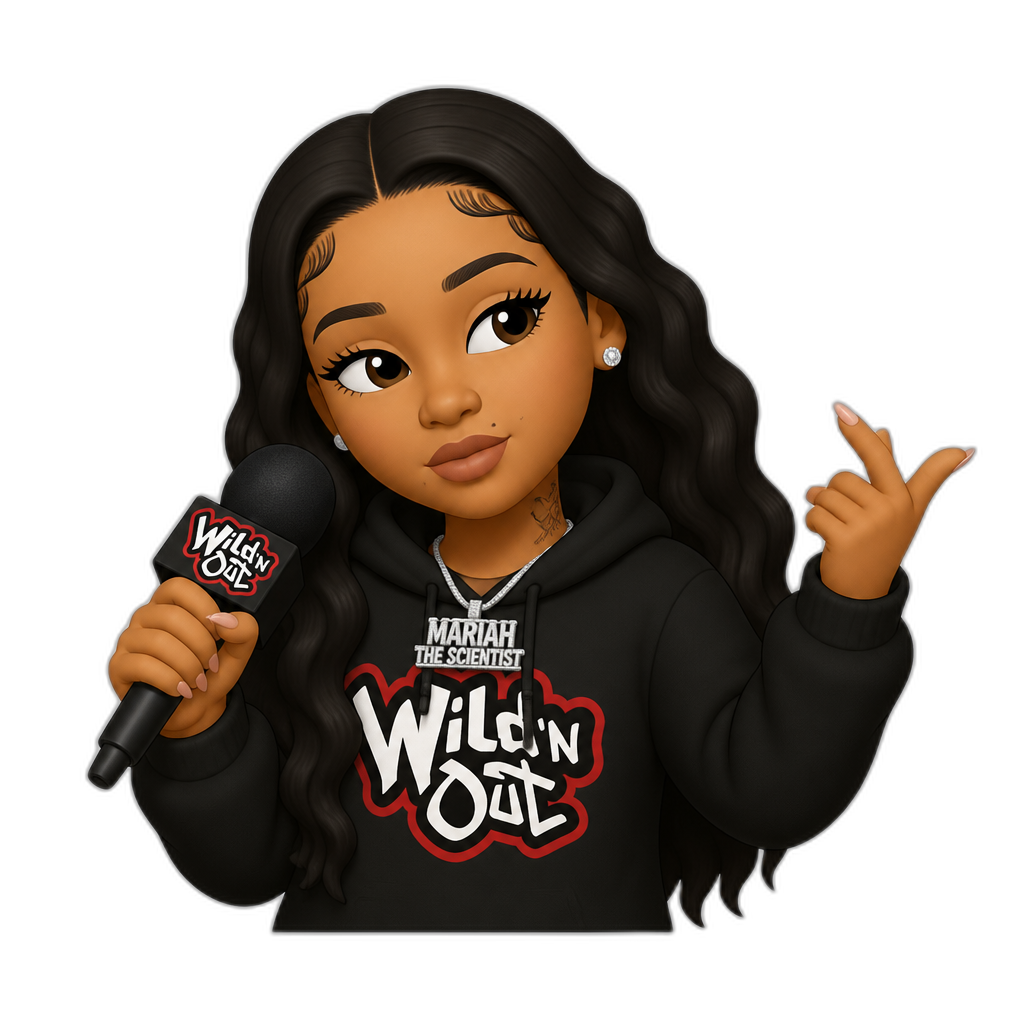 Mariah The Scientist in Wild N Out - AI generated emoji