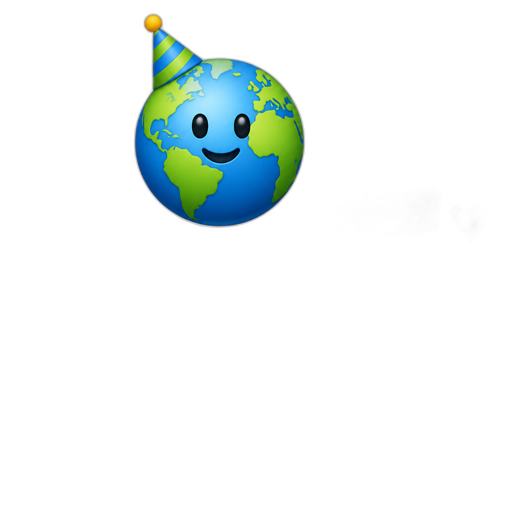 Earth's 4,540,002,026th birthday (earth day april 22, 2026) earth was born in 4,540,000,000 BC - AI generated emoji