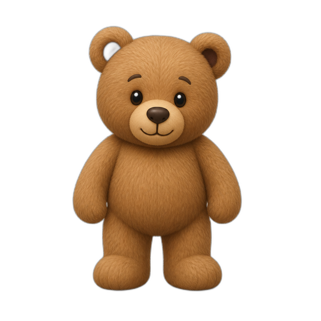 Afghanistan standing Teddy Bear, different fur color. NO FLAG - AI generated emoji