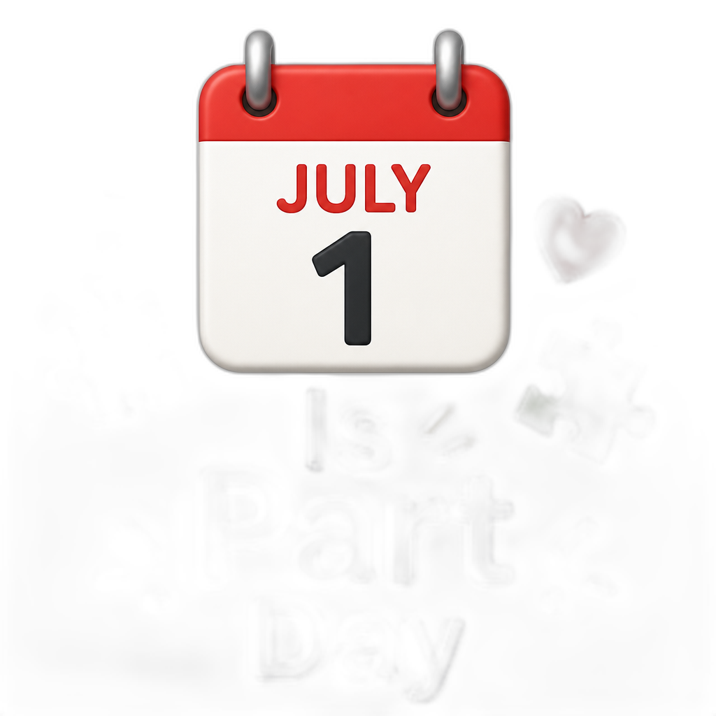 July 1 Is Part Day - AI generated emoji