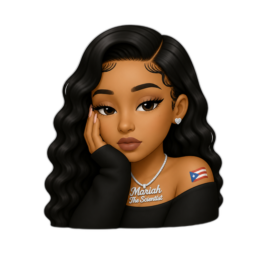 Puerto Rican Mariah The Scientist - AI generated emoji