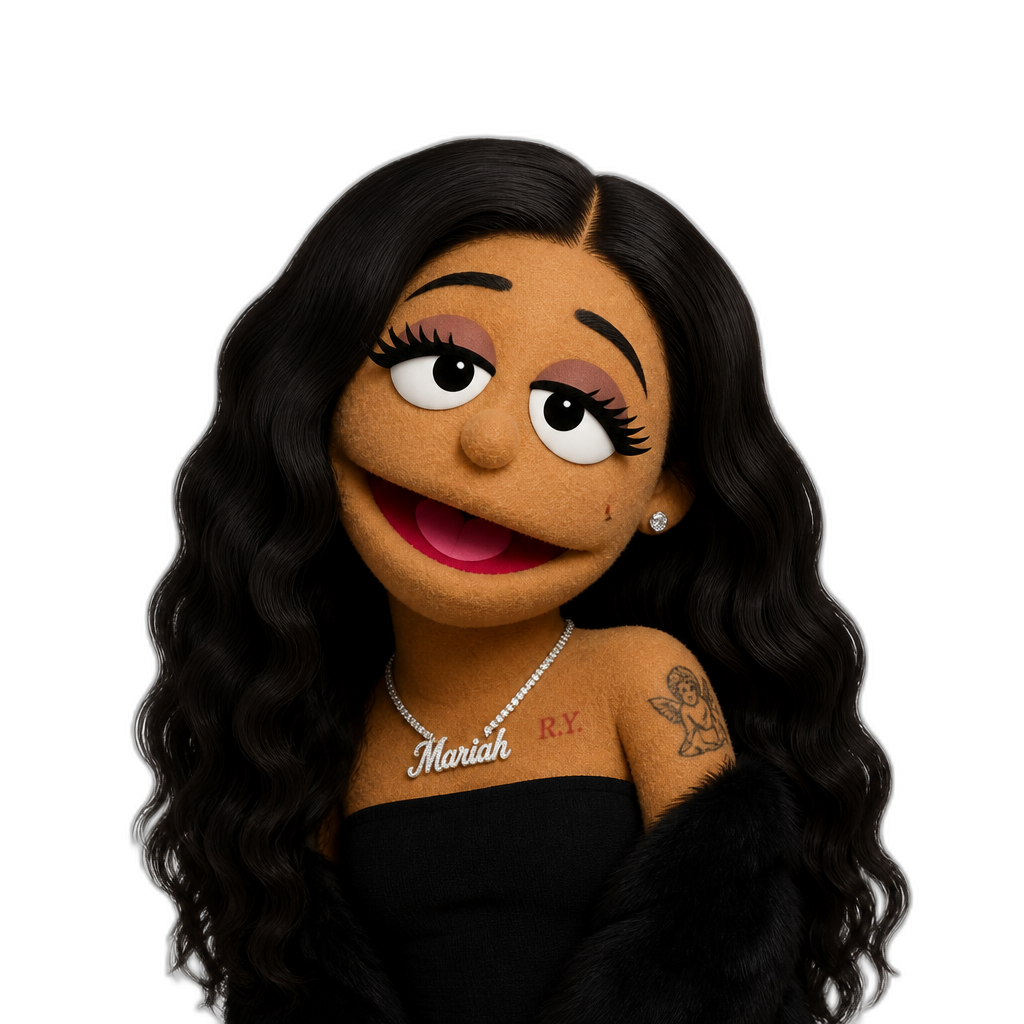 Mariah The Scientist Muppet - AI generated emoji