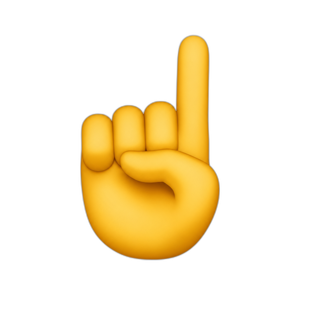 Fist with fourth finger extended - AI generated emoji