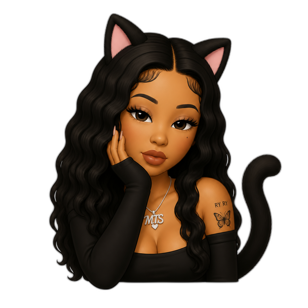 Mariah The Scientist as a catgirl - AI generated emoji