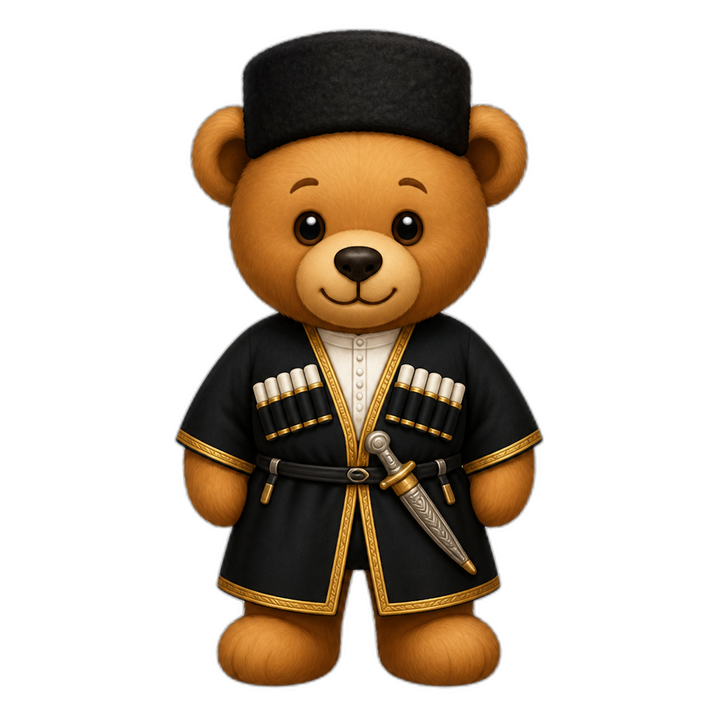 Create a Teddy bear who is a Adjarian - AI generated emoji