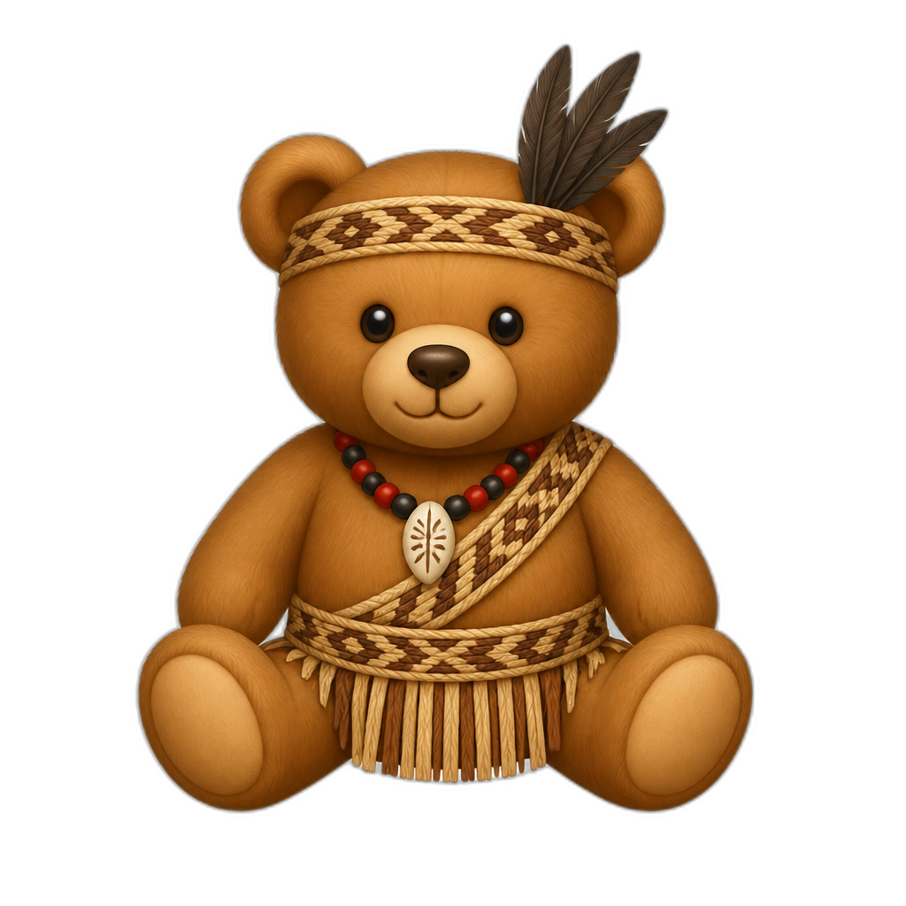 Create a Teddy bear who is a Kalinago - AI generated emoji