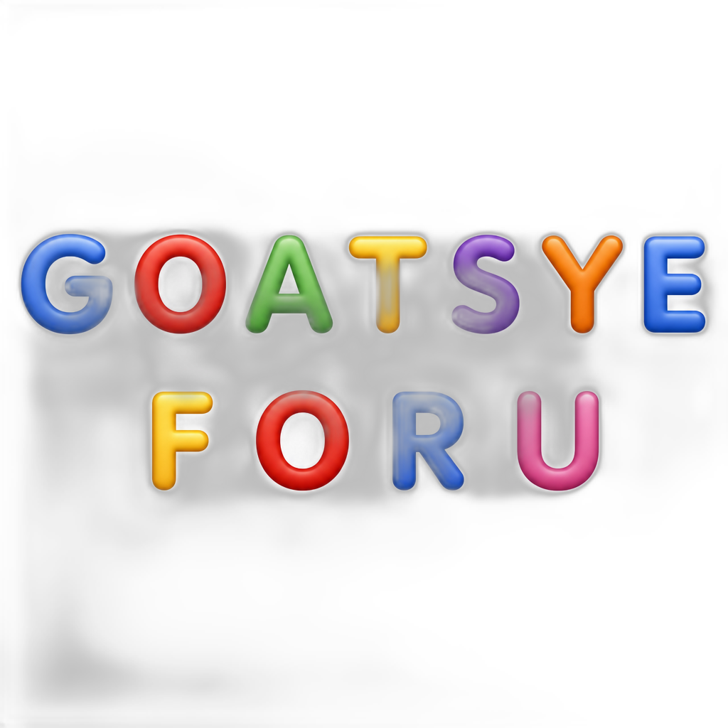 the letters G O A T S Y E F O R U - AI generated emoji