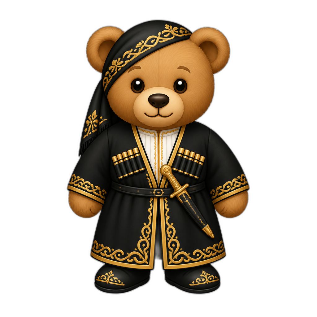 Create a Teddy bear who is a Adjara - AI generated emoji