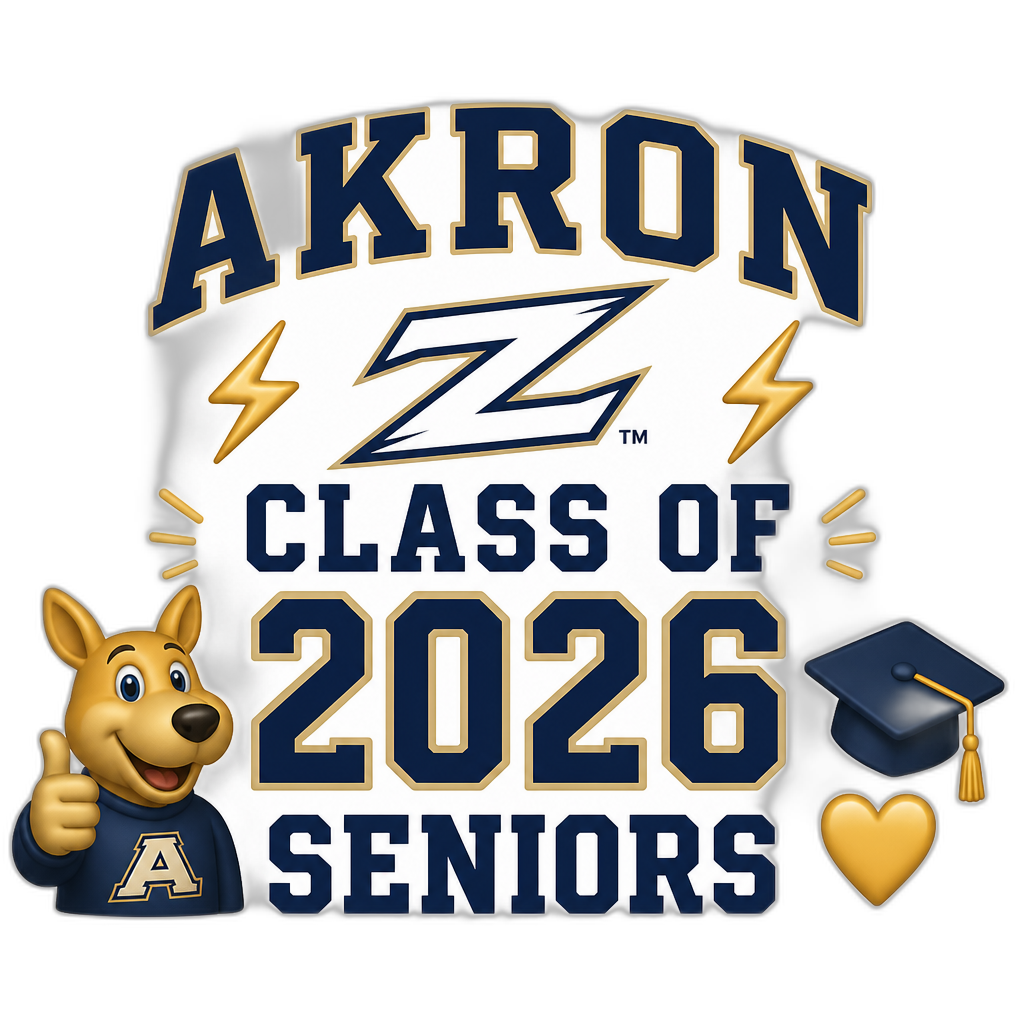 Akron Zips Class Of 2026 Seniors - AI generated emoji