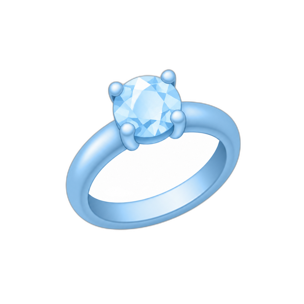 ANILLO AZUL CELESTE - AI generated emoji