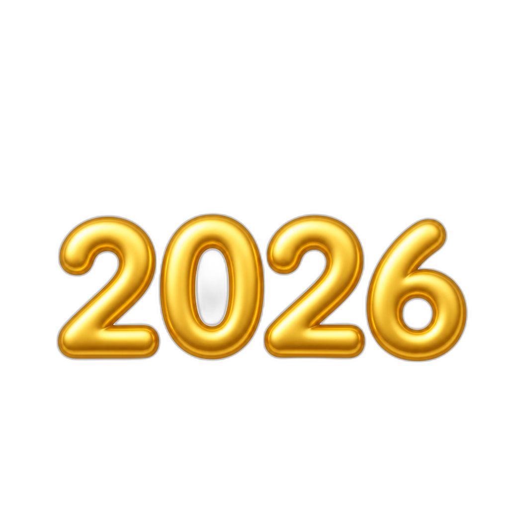 2026 with golden fireworks - AI generated emoji