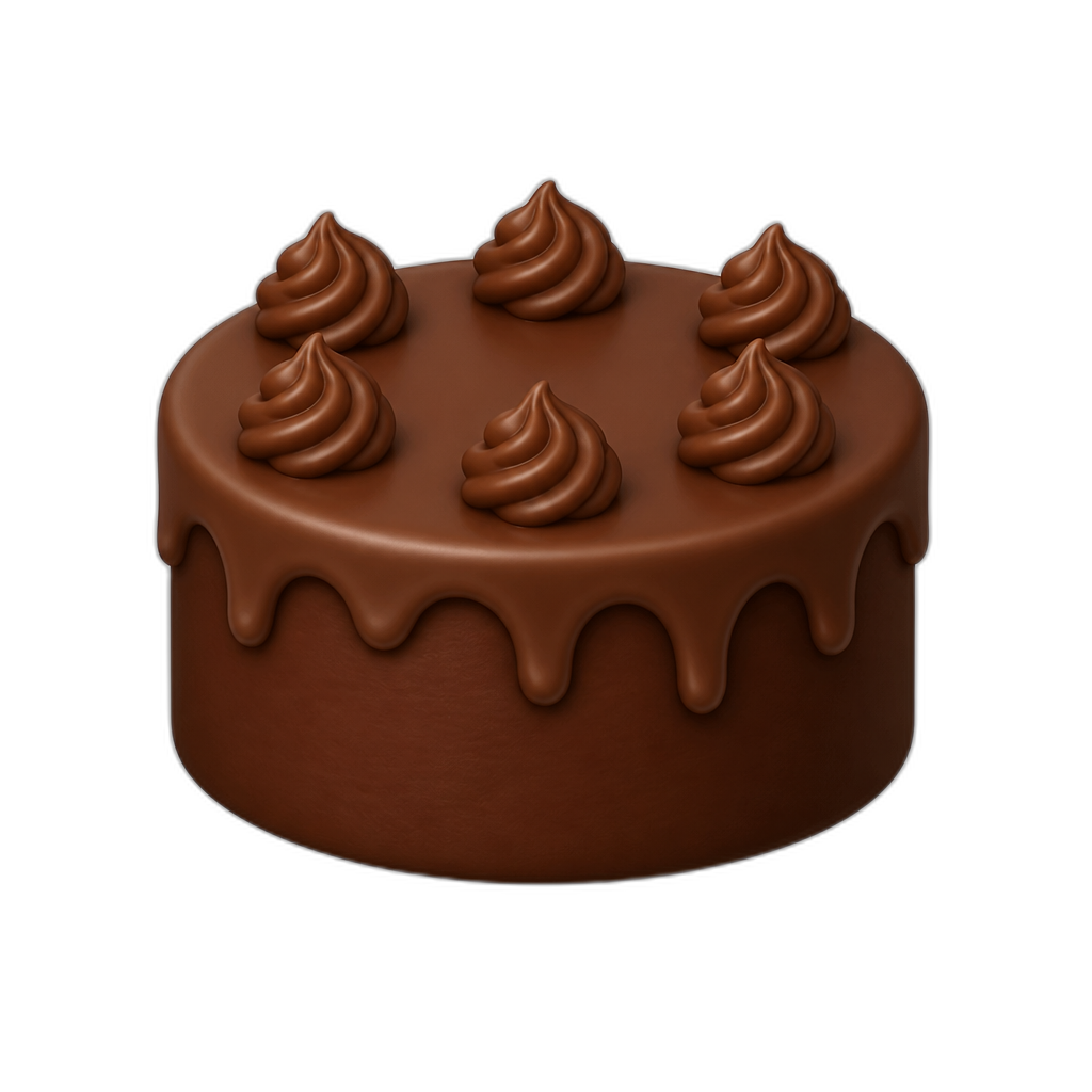 Chocolate Cake - AI generated emoji