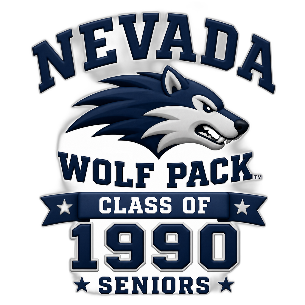 Nevada Wolf Pack Class Of 1990 Seniors - AI generated emoji