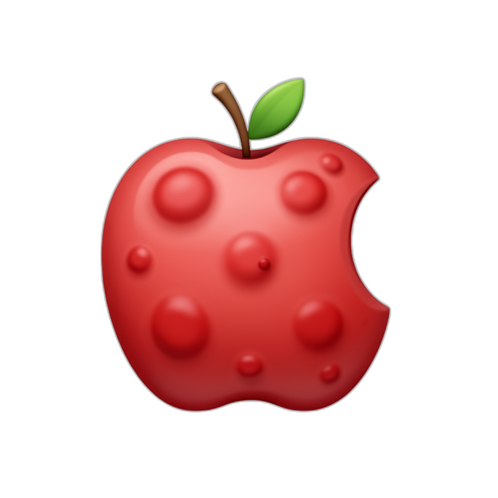 Red skin spots - AI generated emoji