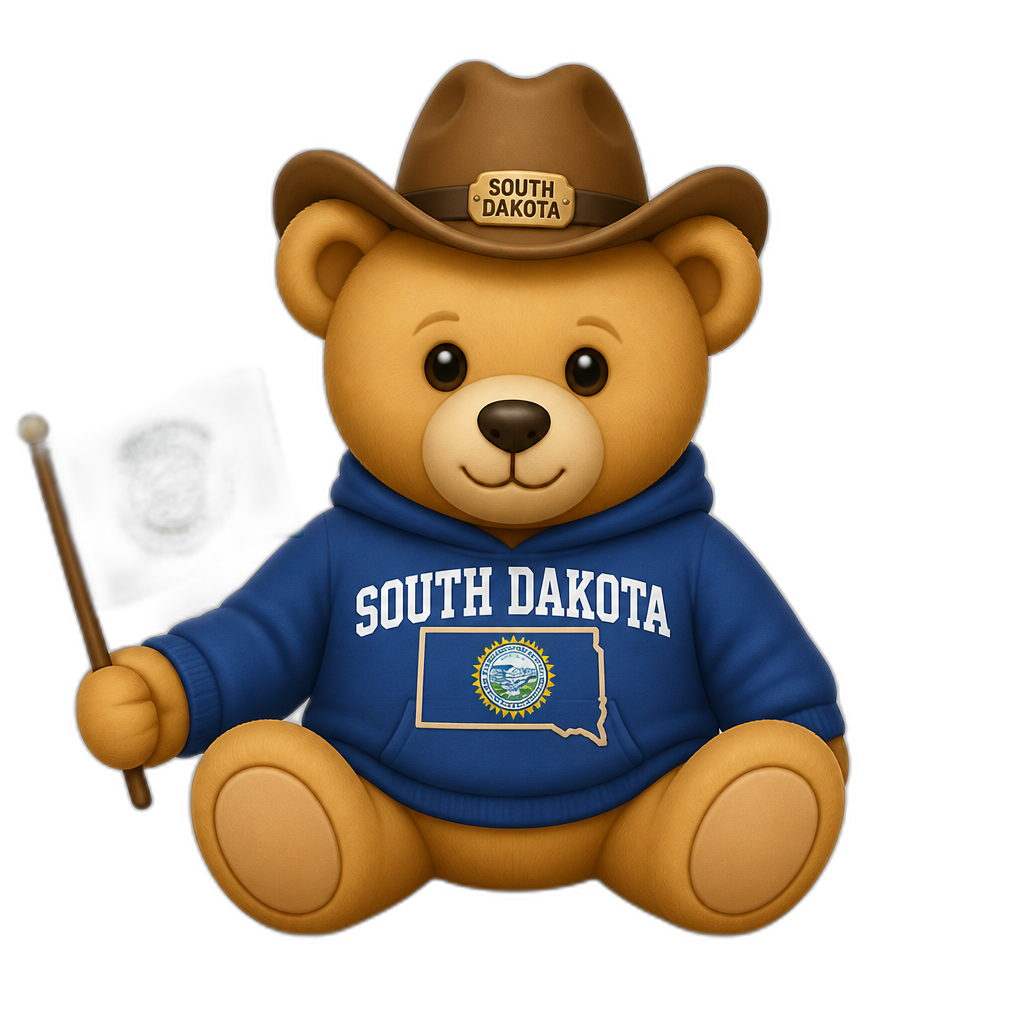 Create a Teddy bear who is a South Dakotan - AI generated emoji
